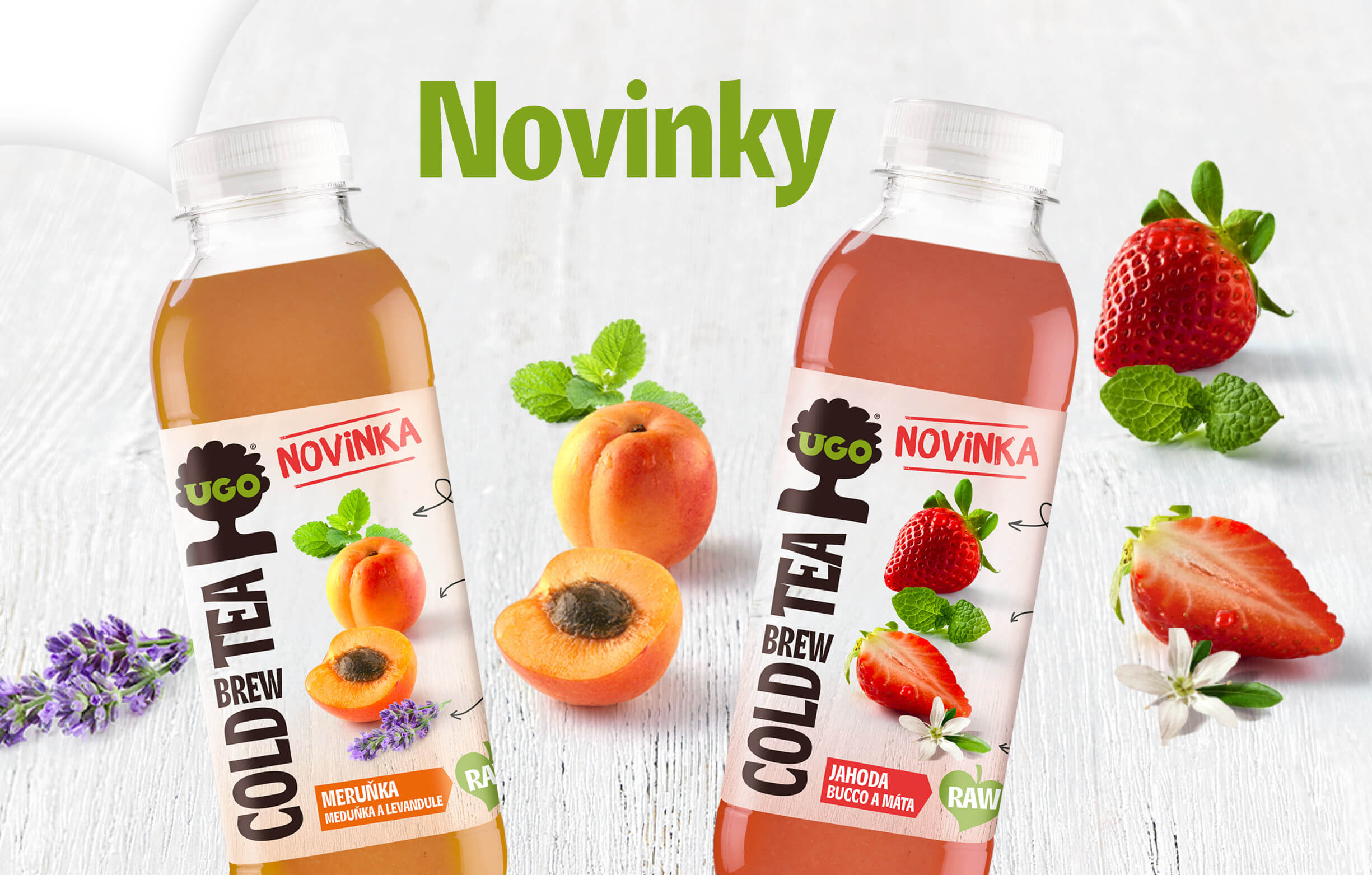 UGO Cold Brew Tea přináší osvěžení pro horké letní dny! Jen bylinky, lahodné jahody a meruňky.